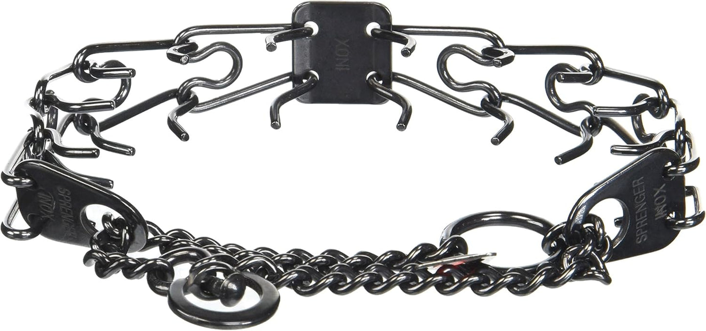 Black Small 16" X 2.25Mm 12" Prong Training Collar, One Size