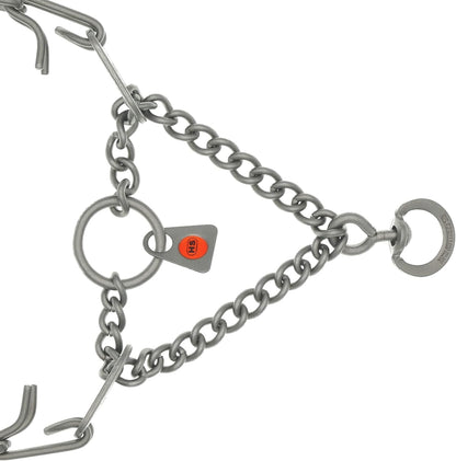 Matte Stainless Steel Scratch Resistant Dog Collar with Swivel D-Ring Training Collar for Small Dogs (16In X 2.25Mm (Neck Size up to 13 In) | Matte)