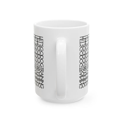 "Let's Go Dog Training" Pattern Mug