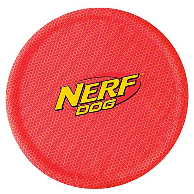 Nerf Dog Nylon Flyer Dog Toy, Frisbee, Lightweight, Durable and Water Resistant,