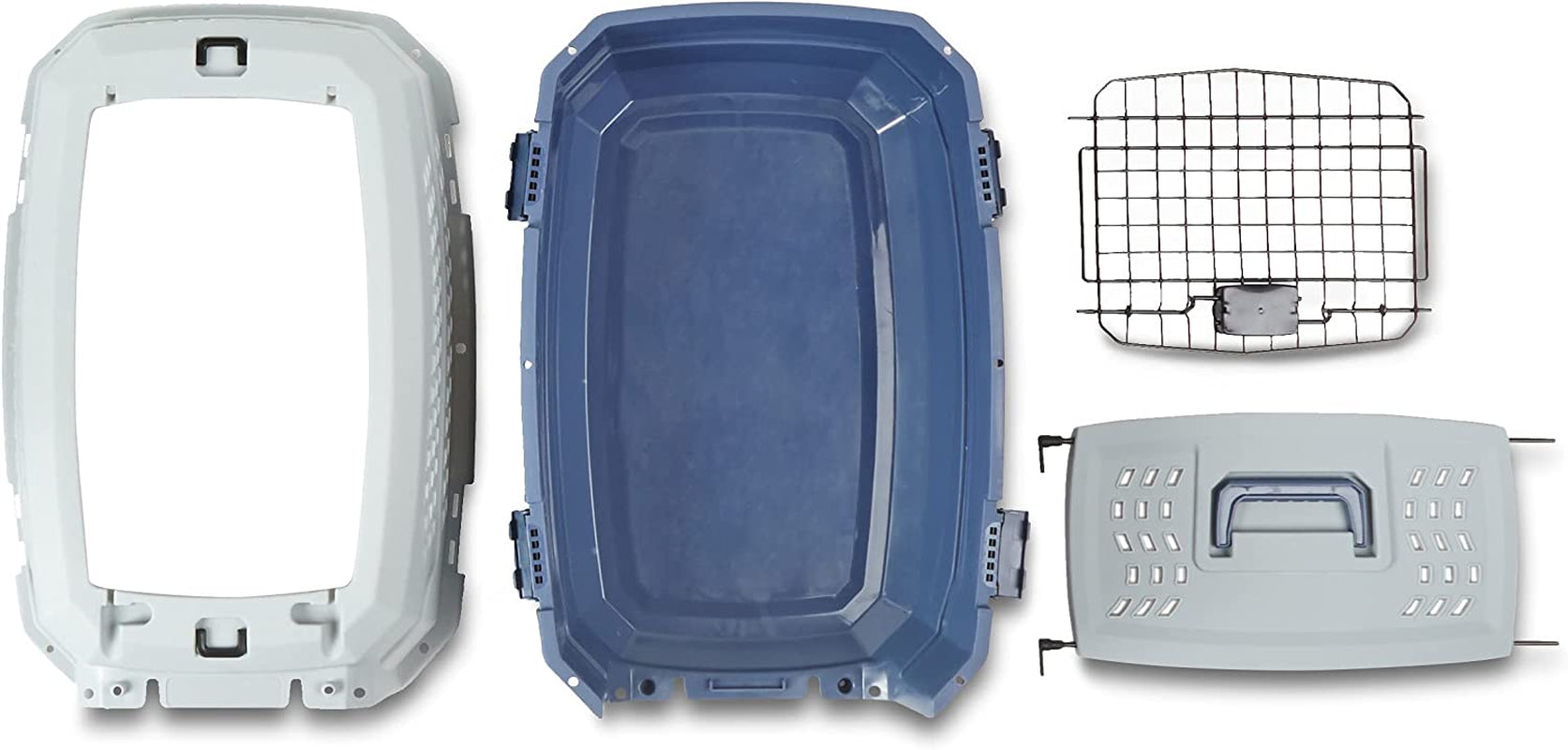 2-Door Top-Load Hard-Sided Dogs, Cats Pet Travel Carrier