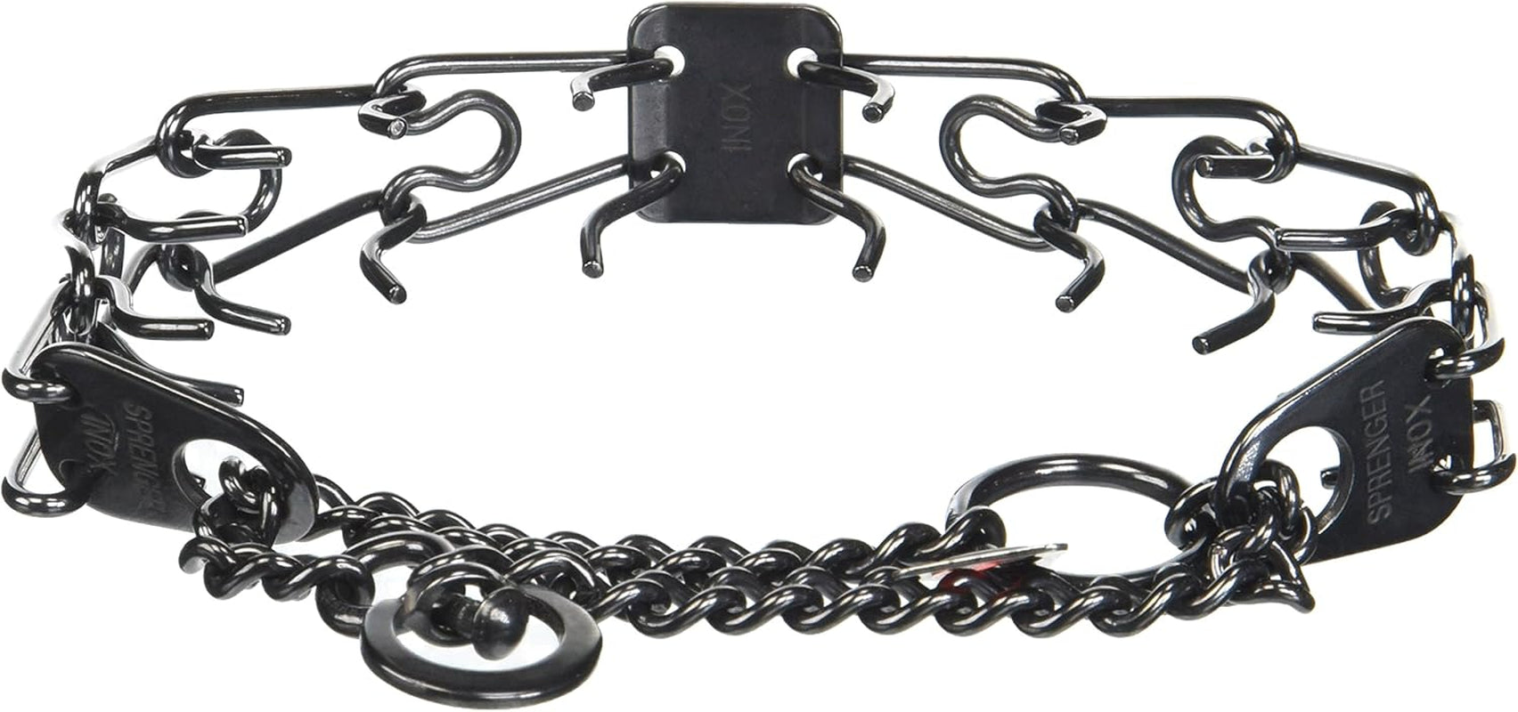 Black Small 16" X 2.25Mm 12" Prong Training Collar, One Size