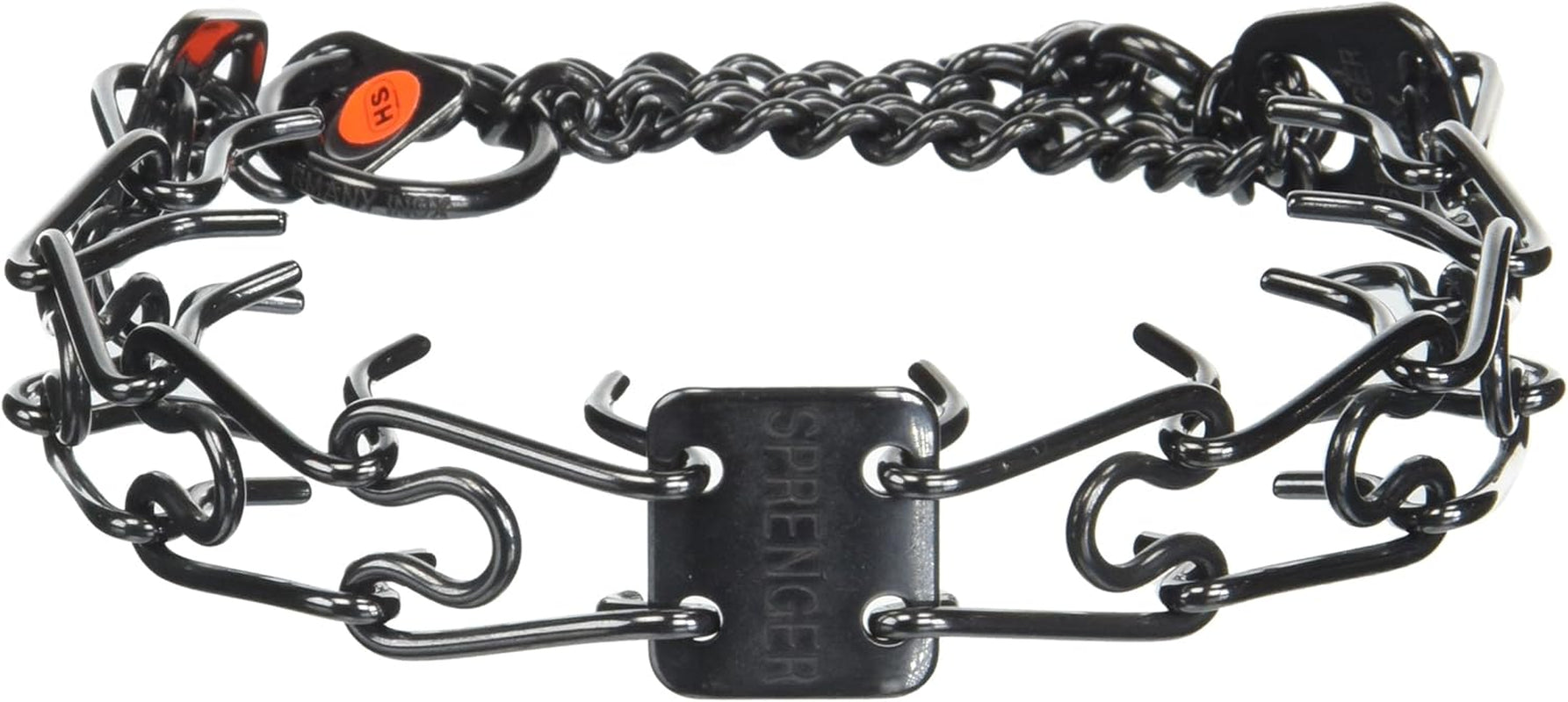 Black Small 16" X 2.25Mm 12" Prong Training Collar, One Size