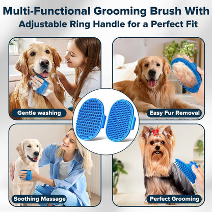 6PCS Pet Grooming Kit for Dogs,Cats  | Dog Washing Gloves | Dog Bath Gloves
