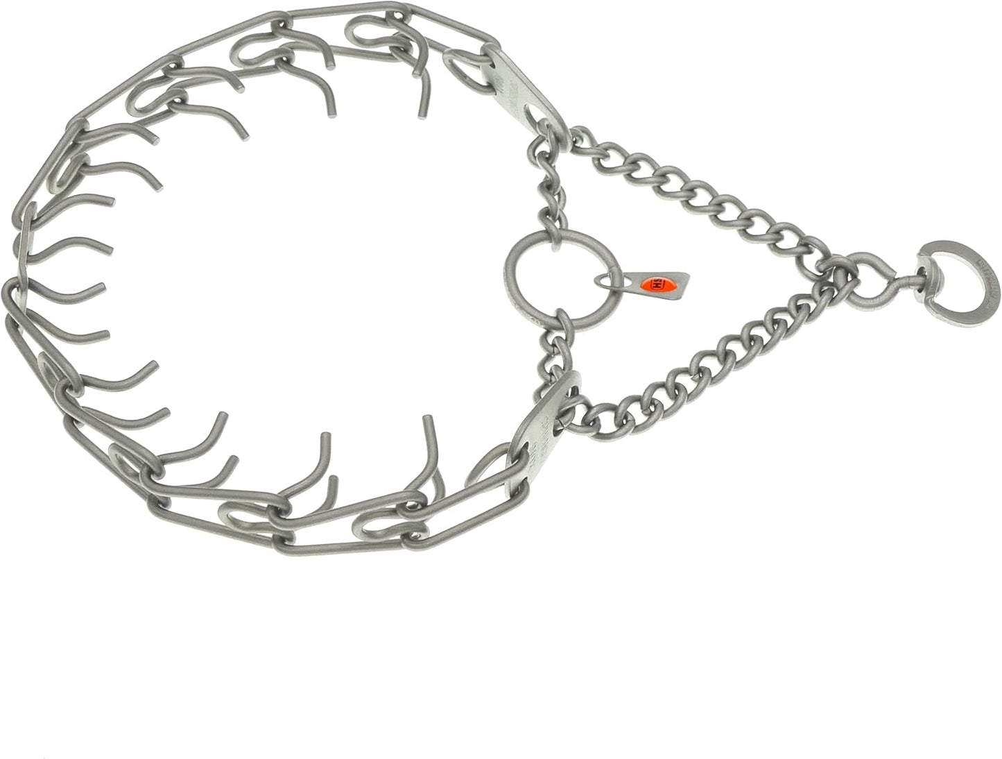 Matte Stainless Steel Scratch Resistant Dog Collar with Swivel D-Ring Training Collar for Small Dogs (16In X 2.25Mm (Neck Size up to 13 In) | Matte)