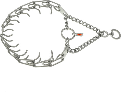 Matte Stainless Steel Scratch Resistant Dog Collar with Swivel D-Ring Training Collar for Small Dogs (16In X 2.25Mm (Neck Size up to 13 In) | Matte)