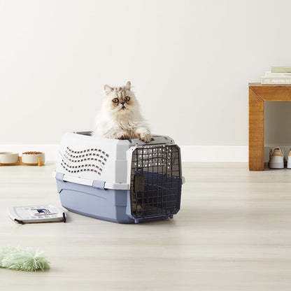 2-Door Top-Load Hard-Sided Dogs, Cats Pet Travel Carrier