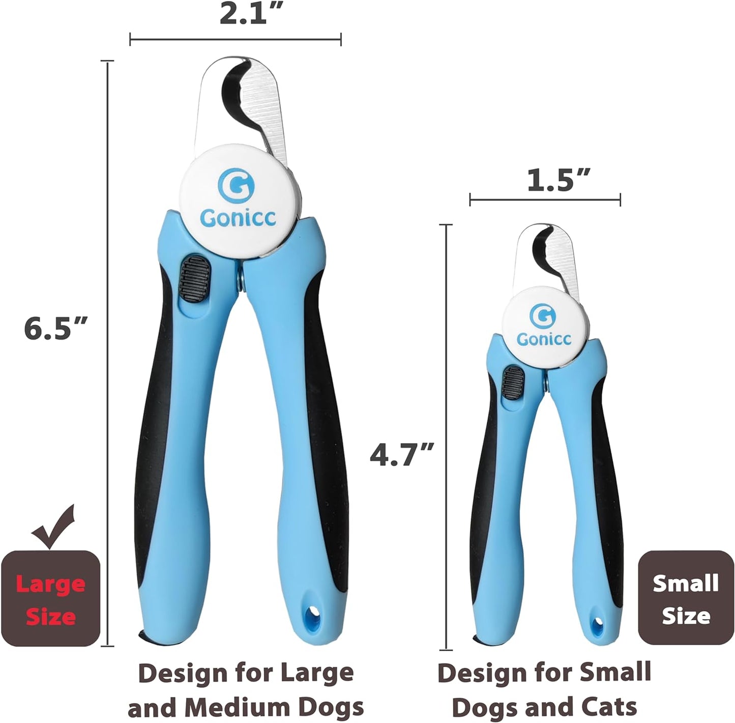 Dog & Cat Pets Nail Clippers and Trimmers - with Safety Guard to Avoid Overcutting - Grooming Tool for Pets