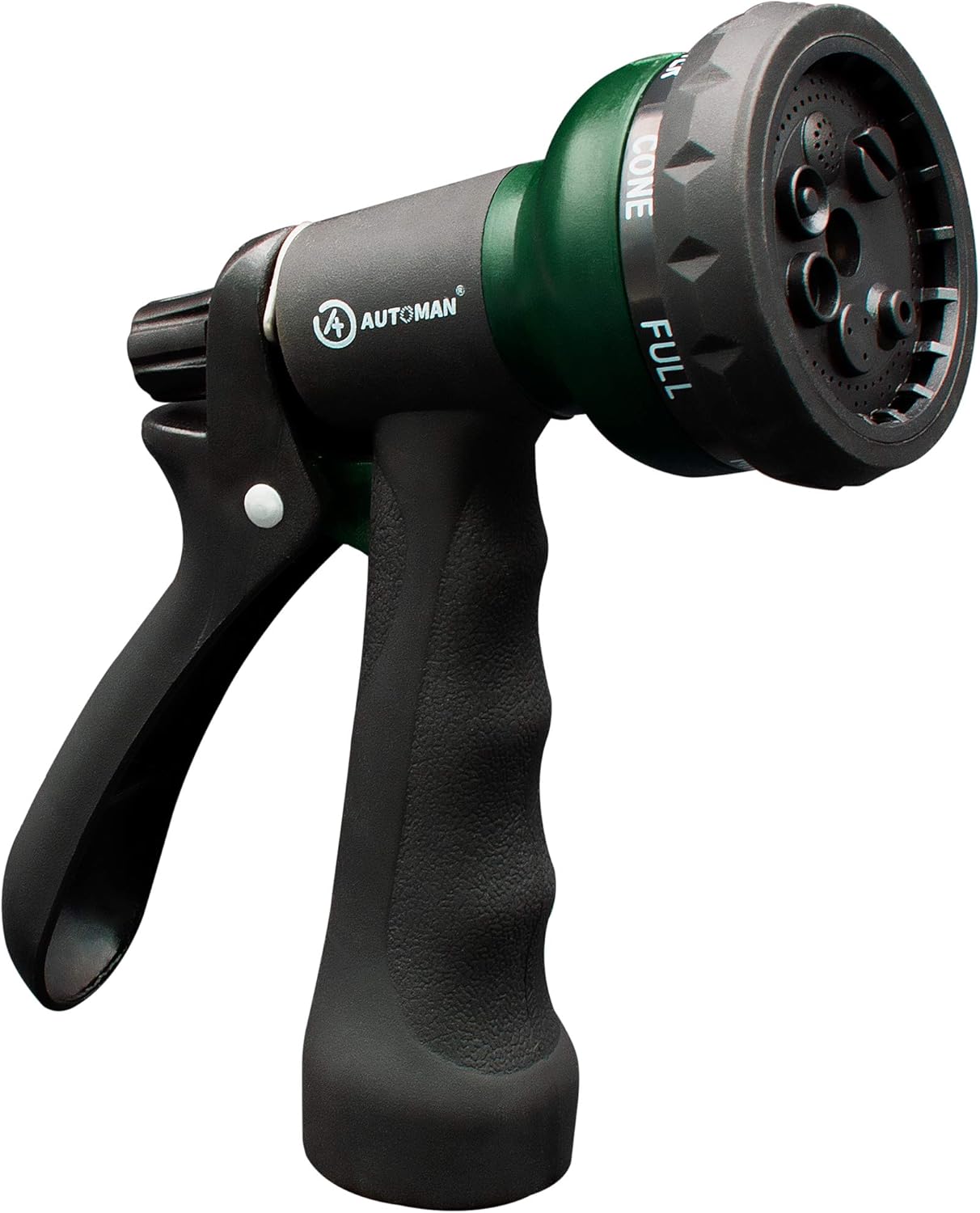Garden-Hose-Nozzle with 7 Adjustable Watering Patterns,  Showering Pets & Outdoor Fun.