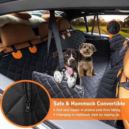 Dog Car Seat Cover for Pets 100% Waterproof  for Cars Trucks and Suvs