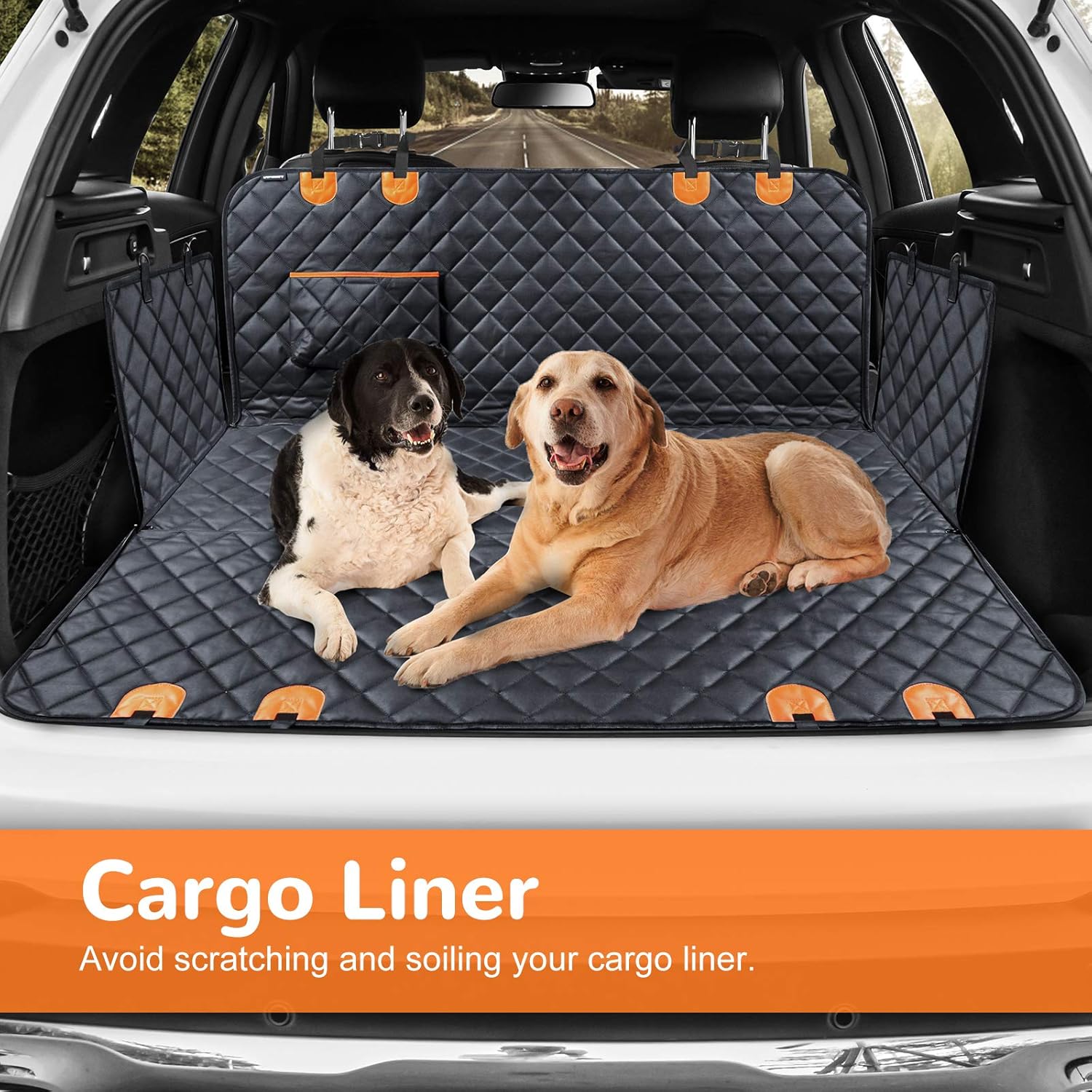 Dog Car Seat Cover for Pets 100% Waterproof  for Cars Trucks and Suvs