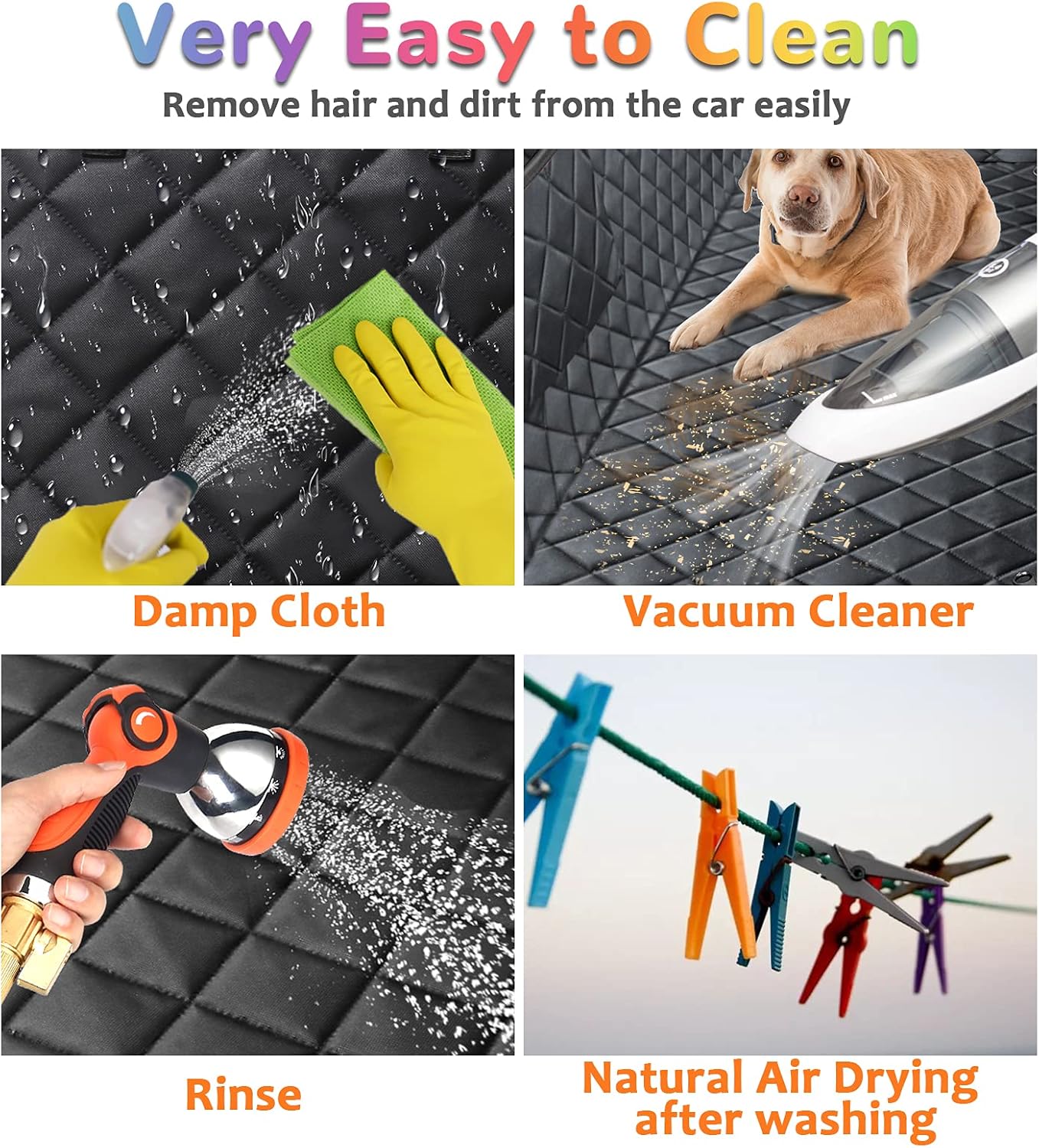 Dog Car Seat Cover for Pets 100% Waterproof  for Cars Trucks and Suvs