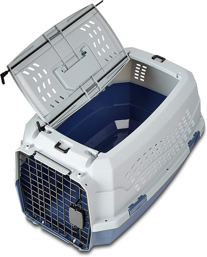 2-Door Top-Load Hard-Sided Dogs, Cats Pet Travel Carrier