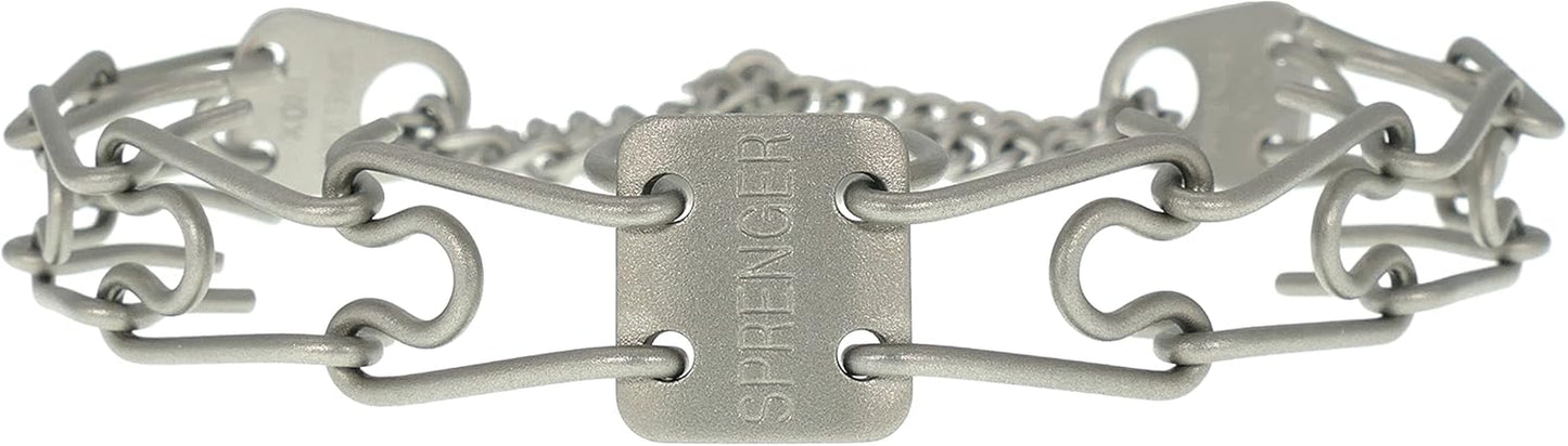 Matte Stainless Steel Scratch Resistant Dog Collar with Swivel D-Ring Training Collar for Small Dogs (16In X 2.25Mm (Neck Size up to 13 In) | Matte)