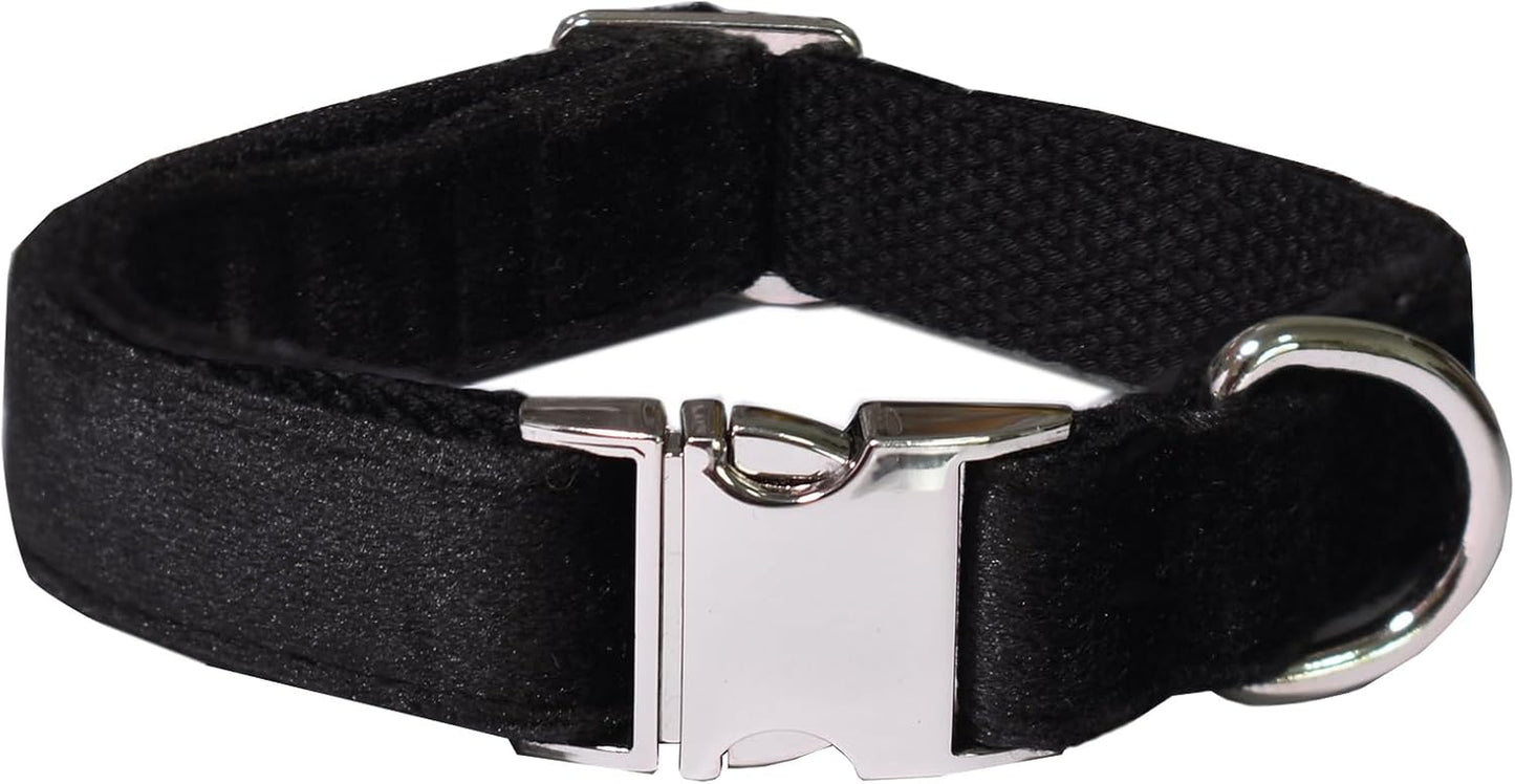Velvet Dog Collar, Soft Dog Collar for Small Medium Large Dogs